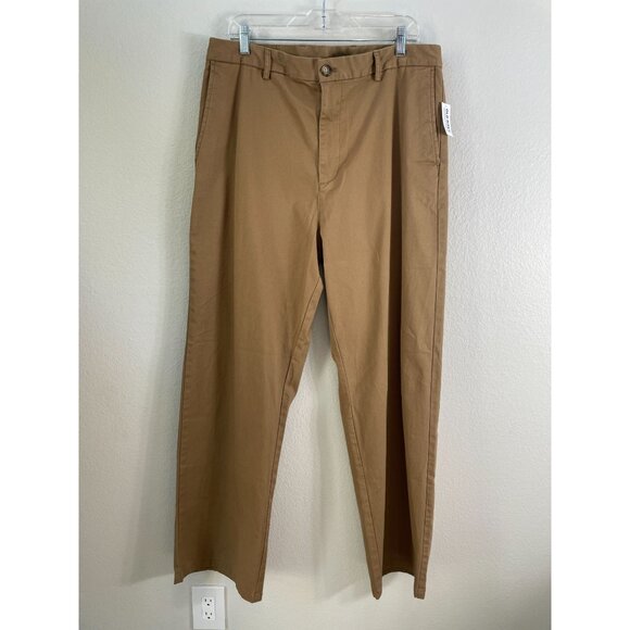 NEW Old Navy Mens 38x34 Baggy Rotation Chino Pants Built-In Flex Brown - Picture 1 of 7